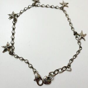Brighton Silver Starfish Ankle Bracelet 10”